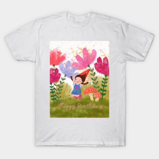 Happy birthday gnome T-Shirt by LeFacciotte